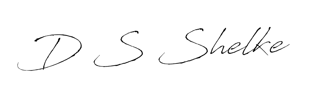 Create a beautiful signature design for name D S Shelke. With this signature (Antro_Vectra) fonts, you can make a handwritten signature for free. D S Shelke signature style 6 images and pictures png