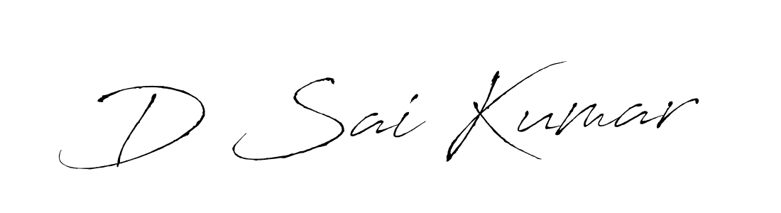 Antro_Vectra is a professional signature style that is perfect for those who want to add a touch of class to their signature. It is also a great choice for those who want to make their signature more unique. Get D Sai Kumar name to fancy signature for free. D Sai Kumar signature style 6 images and pictures png