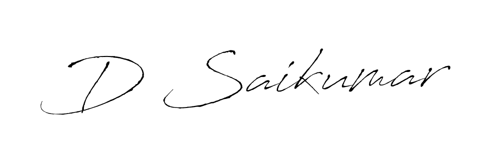 D Saikumar stylish signature style. Best Handwritten Sign (Antro_Vectra) for my name. Handwritten Signature Collection Ideas for my name D Saikumar. D Saikumar signature style 6 images and pictures png