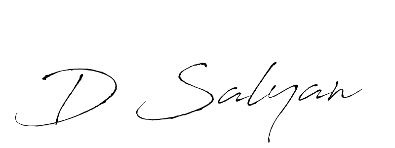 Make a beautiful signature design for name D Salyan. Use this online signature maker to create a handwritten signature for free. D Salyan signature style 6 images and pictures png