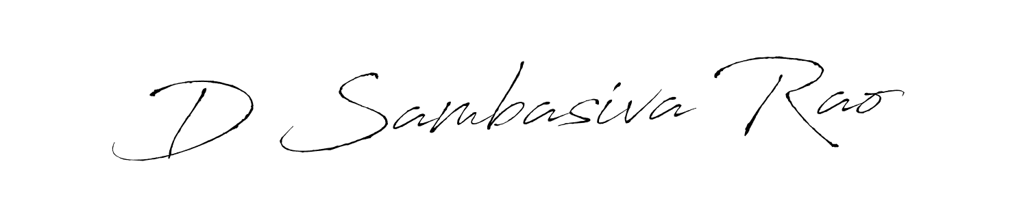 Use a signature maker to create a handwritten signature online. With this signature software, you can design (Antro_Vectra) your own signature for name D Sambasiva Rao. D Sambasiva Rao signature style 6 images and pictures png