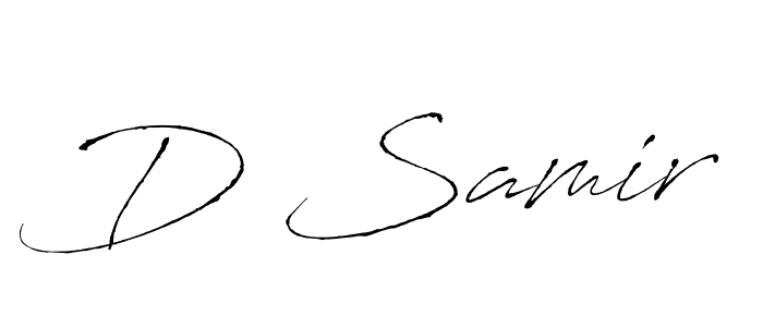 Make a beautiful signature design for name D Samir. Use this online signature maker to create a handwritten signature for free. D Samir signature style 6 images and pictures png
