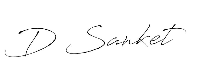 Antro_Vectra is a professional signature style that is perfect for those who want to add a touch of class to their signature. It is also a great choice for those who want to make their signature more unique. Get D Sanket name to fancy signature for free. D Sanket signature style 6 images and pictures png