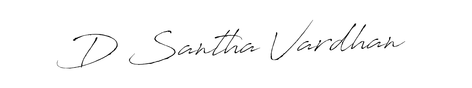 You can use this online signature creator to create a handwritten signature for the name D Santha Vardhan. This is the best online autograph maker. D Santha Vardhan signature style 6 images and pictures png