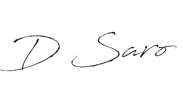 Also we have D Saro name is the best signature style. Create professional handwritten signature collection using Antro_Vectra autograph style. D Saro signature style 6 images and pictures png