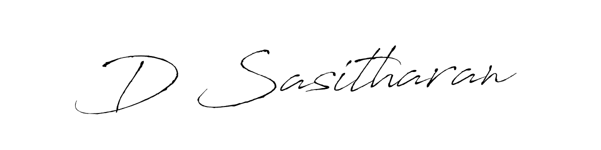 How to make D Sasitharan name signature. Use Antro_Vectra style for creating short signs online. This is the latest handwritten sign. D Sasitharan signature style 6 images and pictures png