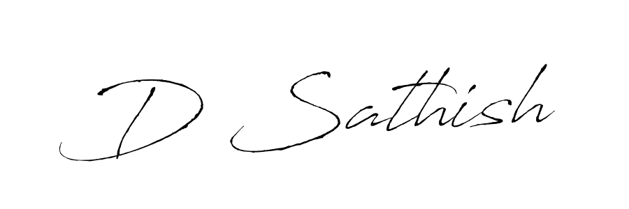 Also You can easily find your signature by using the search form. We will create D Sathish name handwritten signature images for you free of cost using Antro_Vectra sign style. D Sathish signature style 6 images and pictures png
