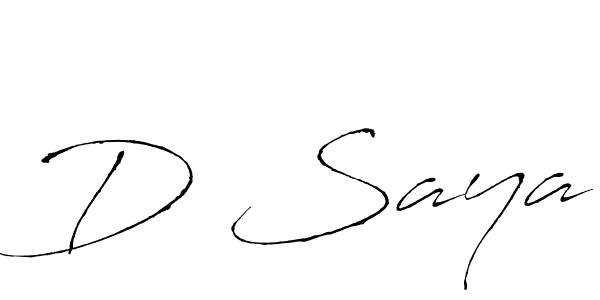 Once you've used our free online signature maker to create your best signature Antro_Vectra style, it's time to enjoy all of the benefits that D Saya name signing documents. D Saya signature style 6 images and pictures png