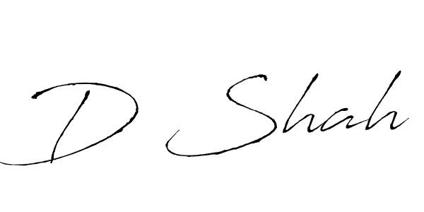 D Shah stylish signature style. Best Handwritten Sign (Antro_Vectra) for my name. Handwritten Signature Collection Ideas for my name D Shah. D Shah signature style 6 images and pictures png
