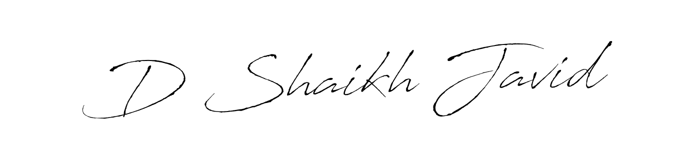 if you are searching for the best signature style for your name D Shaikh Javid. so please give up your signature search. here we have designed multiple signature styles  using Antro_Vectra. D Shaikh Javid signature style 6 images and pictures png