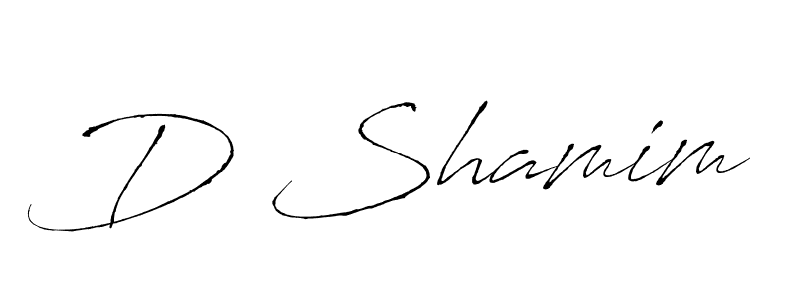 Also You can easily find your signature by using the search form. We will create D Shamim name handwritten signature images for you free of cost using Antro_Vectra sign style. D Shamim signature style 6 images and pictures png