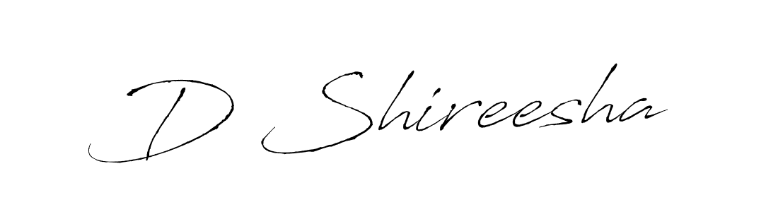 The best way (Antro_Vectra) to make a short signature is to pick only two or three words in your name. The name D Shireesha include a total of six letters. For converting this name. D Shireesha signature style 6 images and pictures png