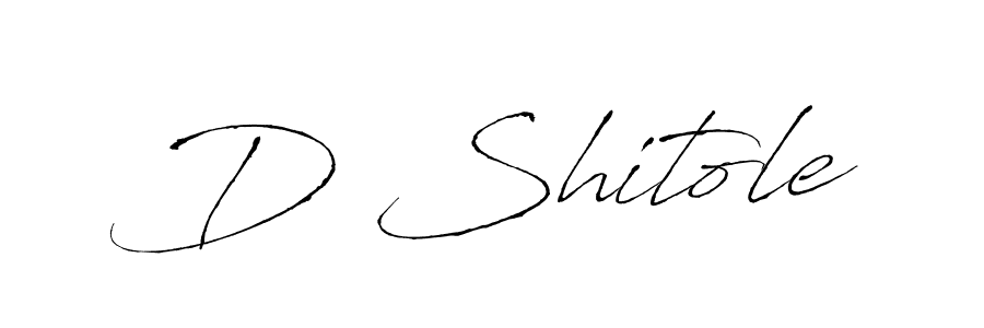 Create a beautiful signature design for name D Shitole. With this signature (Antro_Vectra) fonts, you can make a handwritten signature for free. D Shitole signature style 6 images and pictures png