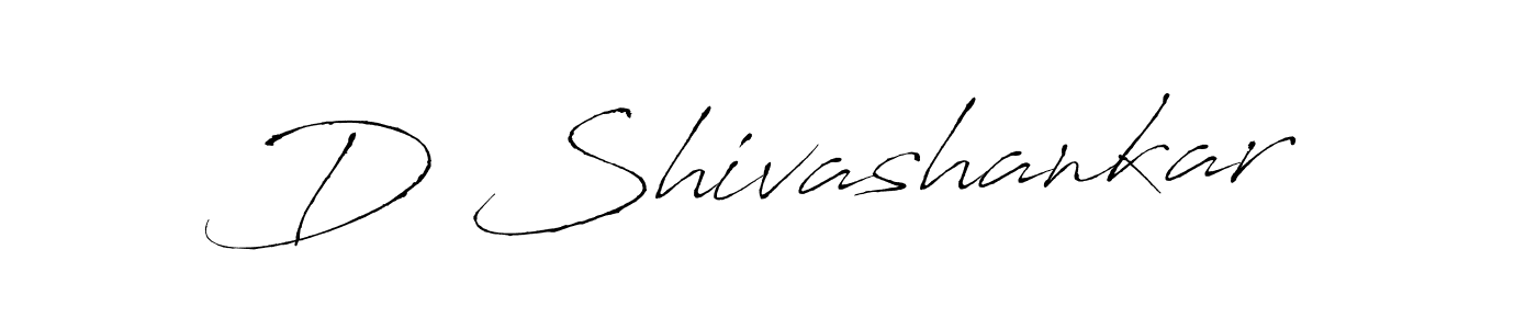 Create a beautiful signature design for name D Shivashankar. With this signature (Antro_Vectra) fonts, you can make a handwritten signature for free. D Shivashankar signature style 6 images and pictures png