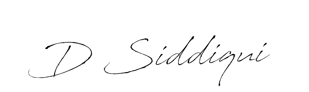 Use a signature maker to create a handwritten signature online. With this signature software, you can design (Antro_Vectra) your own signature for name D Siddiqui. D Siddiqui signature style 6 images and pictures png