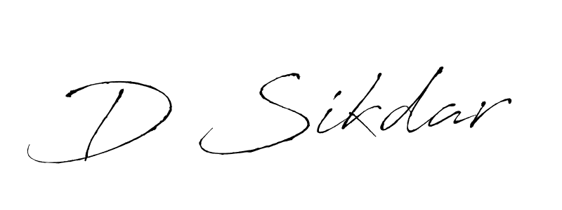 Also we have D Sikdar name is the best signature style. Create professional handwritten signature collection using Antro_Vectra autograph style. D Sikdar signature style 6 images and pictures png