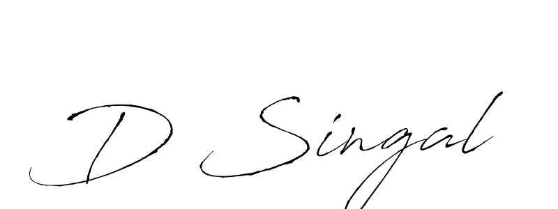 Once you've used our free online signature maker to create your best signature Antro_Vectra style, it's time to enjoy all of the benefits that D Singal name signing documents. D Singal signature style 6 images and pictures png