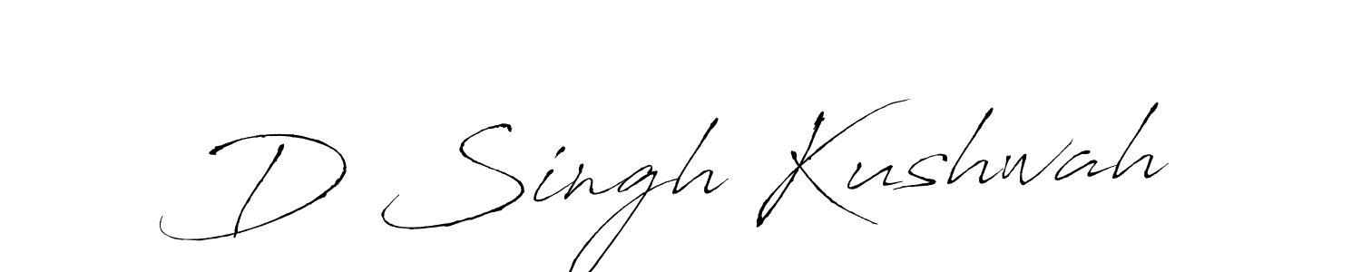 Use a signature maker to create a handwritten signature online. With this signature software, you can design (Antro_Vectra) your own signature for name D Singh Kushwah. D Singh Kushwah signature style 6 images and pictures png