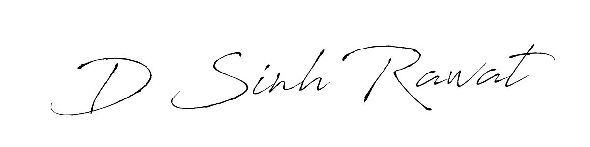Also we have D Sinh Rawat name is the best signature style. Create professional handwritten signature collection using Antro_Vectra autograph style. D Sinh Rawat signature style 6 images and pictures png