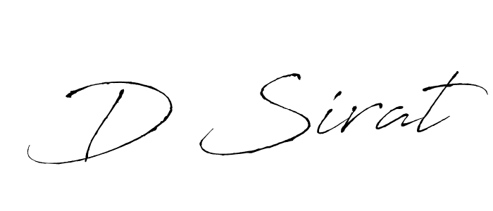 You should practise on your own different ways (Antro_Vectra) to write your name (D Sirat) in signature. don't let someone else do it for you. D Sirat signature style 6 images and pictures png