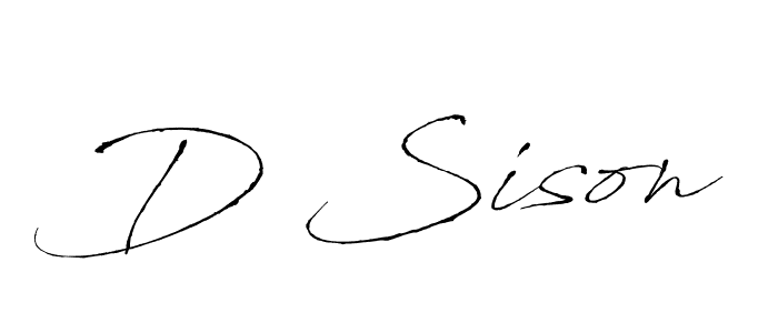 if you are searching for the best signature style for your name D Sison. so please give up your signature search. here we have designed multiple signature styles  using Antro_Vectra. D Sison signature style 6 images and pictures png