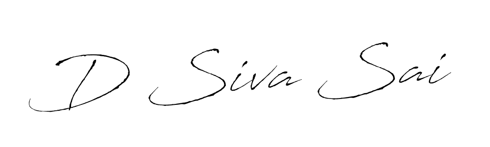 Create a beautiful signature design for name D Siva Sai. With this signature (Antro_Vectra) fonts, you can make a handwritten signature for free. D Siva Sai signature style 6 images and pictures png