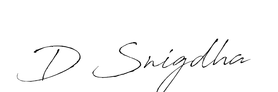 Make a beautiful signature design for name D Snigdha. Use this online signature maker to create a handwritten signature for free. D Snigdha signature style 6 images and pictures png