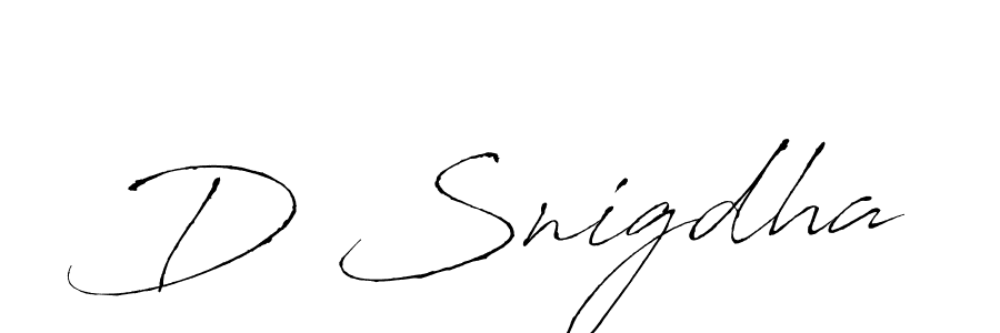 Also You can easily find your signature by using the search form. We will create D Snigdha name handwritten signature images for you free of cost using Antro_Vectra sign style. D Snigdha signature style 6 images and pictures png