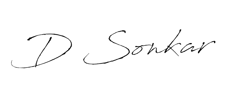 The best way (Antro_Vectra) to make a short signature is to pick only two or three words in your name. The name D Sonkar include a total of six letters. For converting this name. D Sonkar signature style 6 images and pictures png