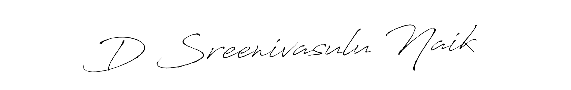 Design your own signature with our free online signature maker. With this signature software, you can create a handwritten (Antro_Vectra) signature for name D Sreenivasulu Naik. D Sreenivasulu Naik signature style 6 images and pictures png