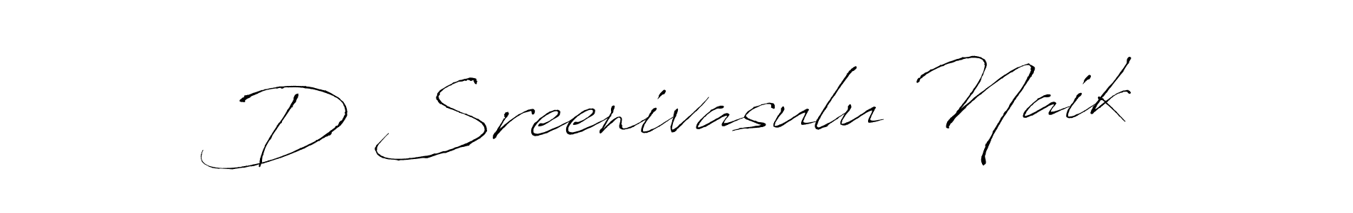 Design your own signature with our free online signature maker. With this signature software, you can create a handwritten (Antro_Vectra) signature for name D Sreenivasulu Naik. D Sreenivasulu Naik signature style 6 images and pictures png