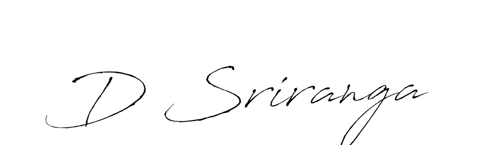 How to make D Sriranga signature? Antro_Vectra is a professional autograph style. Create handwritten signature for D Sriranga name. D Sriranga signature style 6 images and pictures png