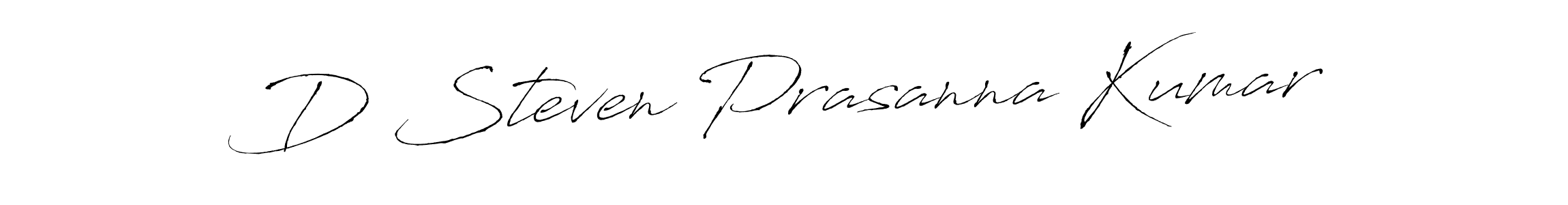 How to make D Steven Prasanna Kumar name signature. Use Antro_Vectra style for creating short signs online. This is the latest handwritten sign. D Steven Prasanna Kumar signature style 6 images and pictures png