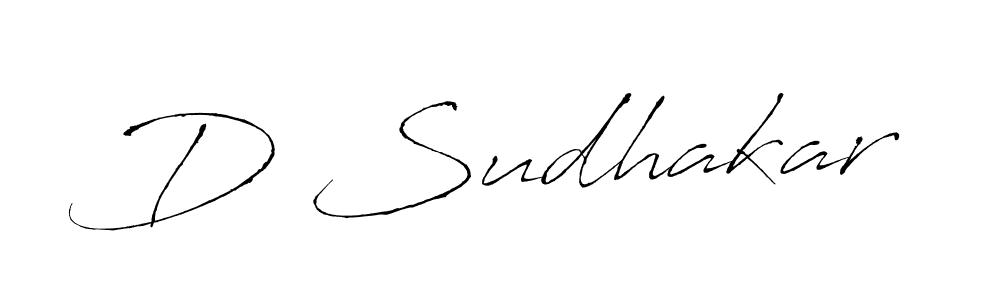 Similarly Antro_Vectra is the best handwritten signature design. Signature creator online .You can use it as an online autograph creator for name D Sudhakar. D Sudhakar signature style 6 images and pictures png