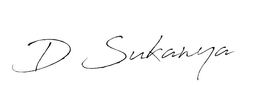 D Sukanya stylish signature style. Best Handwritten Sign (Antro_Vectra) for my name. Handwritten Signature Collection Ideas for my name D Sukanya. D Sukanya signature style 6 images and pictures png