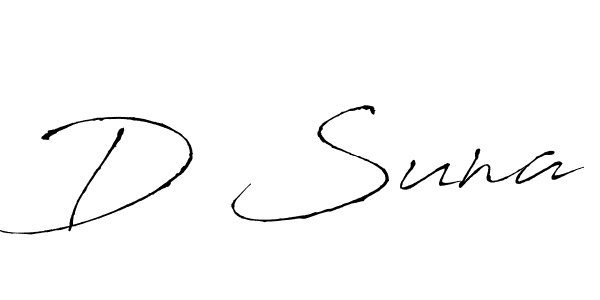 How to make D Suna name signature. Use Antro_Vectra style for creating short signs online. This is the latest handwritten sign. D Suna signature style 6 images and pictures png