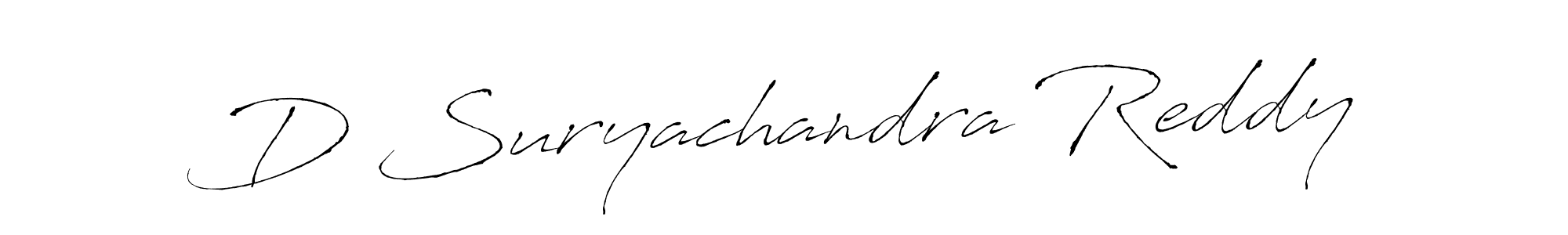 How to make D Suryachandra Reddy signature? Antro_Vectra is a professional autograph style. Create handwritten signature for D Suryachandra Reddy name. D Suryachandra Reddy signature style 6 images and pictures png