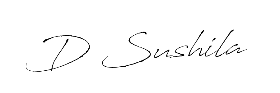 if you are searching for the best signature style for your name D Sushila. so please give up your signature search. here we have designed multiple signature styles  using Antro_Vectra. D Sushila signature style 6 images and pictures png