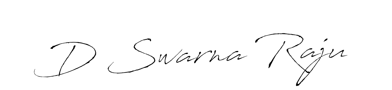 This is the best signature style for the D Swarna Raju name. Also you like these signature font (Antro_Vectra). Mix name signature. D Swarna Raju signature style 6 images and pictures png