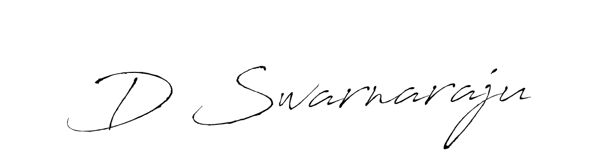 How to make D Swarnaraju name signature. Use Antro_Vectra style for creating short signs online. This is the latest handwritten sign. D Swarnaraju signature style 6 images and pictures png