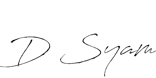 Make a beautiful signature design for name D Syam. Use this online signature maker to create a handwritten signature for free. D Syam signature style 6 images and pictures png