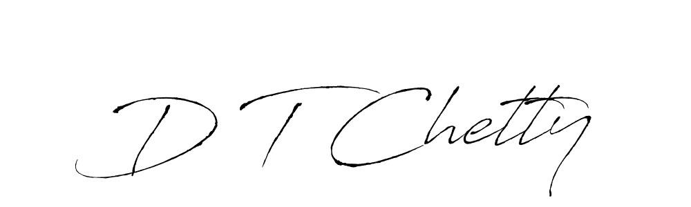 Antro_Vectra is a professional signature style that is perfect for those who want to add a touch of class to their signature. It is also a great choice for those who want to make their signature more unique. Get D T Chetty name to fancy signature for free. D T Chetty signature style 6 images and pictures png