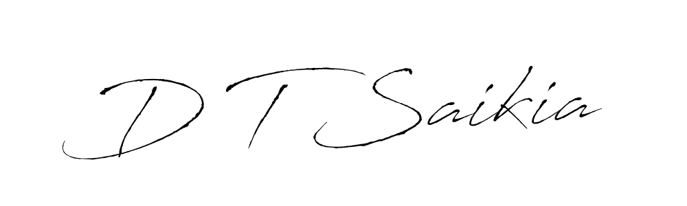 Use a signature maker to create a handwritten signature online. With this signature software, you can design (Antro_Vectra) your own signature for name D T Saikia. D T Saikia signature style 6 images and pictures png