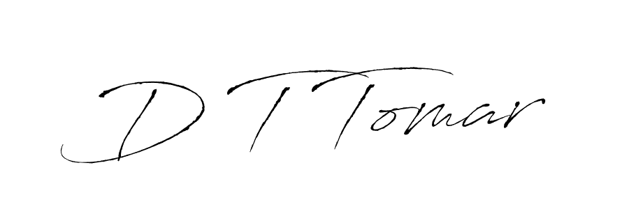 Design your own signature with our free online signature maker. With this signature software, you can create a handwritten (Antro_Vectra) signature for name D T Tomar. D T Tomar signature style 6 images and pictures png