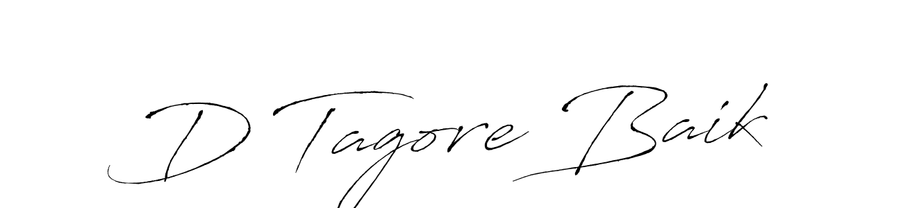 Also You can easily find your signature by using the search form. We will create D Tagore Baik name handwritten signature images for you free of cost using Antro_Vectra sign style. D Tagore Baik signature style 6 images and pictures png