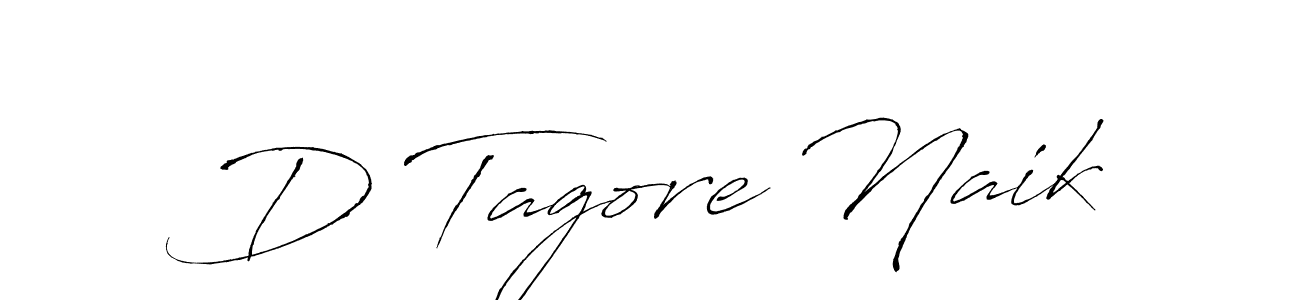 How to make D Tagore Naik name signature. Use Antro_Vectra style for creating short signs online. This is the latest handwritten sign. D Tagore Naik signature style 6 images and pictures png