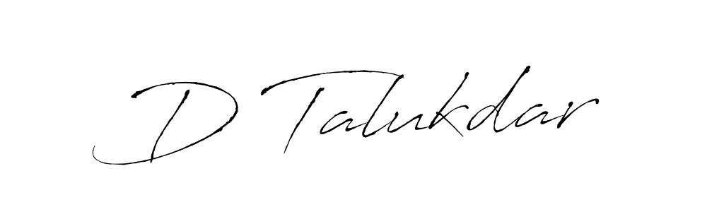 Use a signature maker to create a handwritten signature online. With this signature software, you can design (Antro_Vectra) your own signature for name D Talukdar. D Talukdar signature style 6 images and pictures png