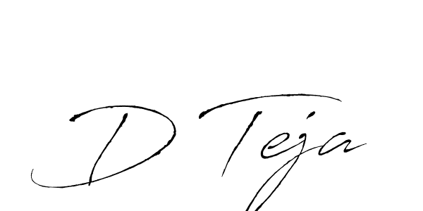 Also You can easily find your signature by using the search form. We will create D Teja name handwritten signature images for you free of cost using Antro_Vectra sign style. D Teja signature style 6 images and pictures png