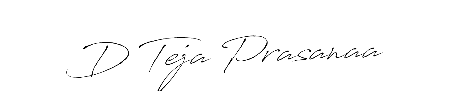 Make a short D Teja Prasanaa signature style. Manage your documents anywhere anytime using Antro_Vectra. Create and add eSignatures, submit forms, share and send files easily. D Teja Prasanaa signature style 6 images and pictures png