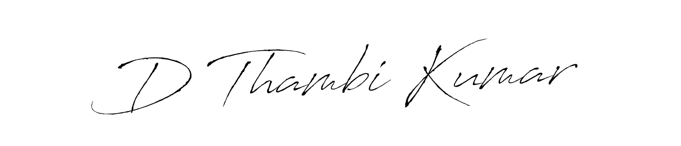 D Thambi Kumar stylish signature style. Best Handwritten Sign (Antro_Vectra) for my name. Handwritten Signature Collection Ideas for my name D Thambi Kumar. D Thambi Kumar signature style 6 images and pictures png